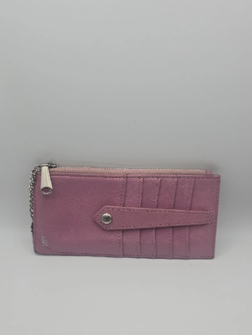 Hobo Pink & Silver Hardware Double ID/Cardholder W/ Coin Compartment (GOOD)💗